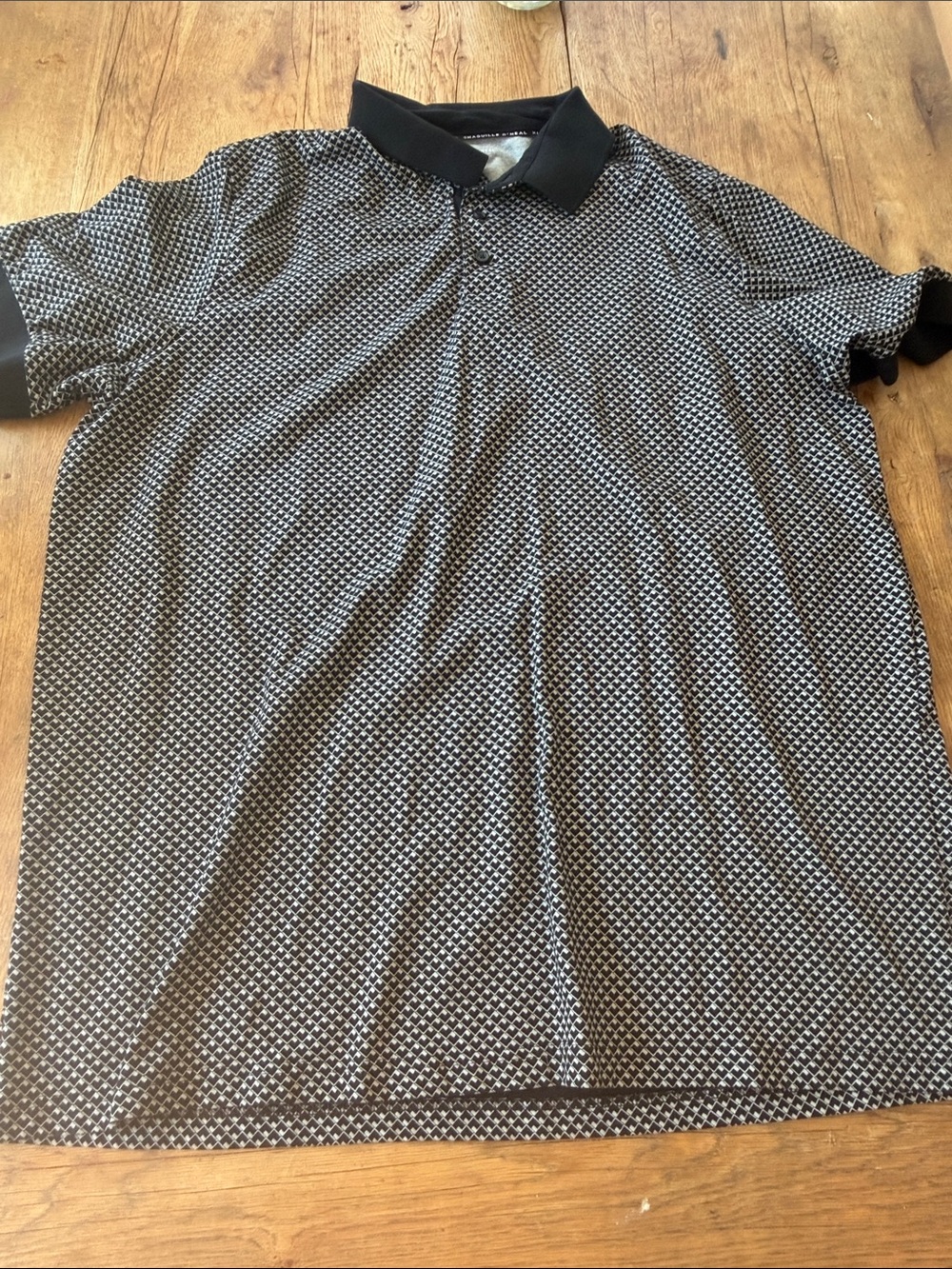 Shaquille O’Neal Men's Black and White Polo Shirt size 3XLT